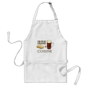 Irish Cuisine Potato + Beer! Adult Apron