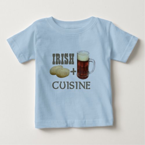 Irish Cuisine Potato  Beer Baby T_Shirt