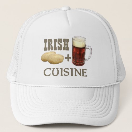Irish Cuisine Potato  Beer Trucker Hat