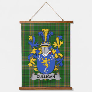 Irish Culligan or McColgan Coat of Arms Family Cre Hanging Tapestry
