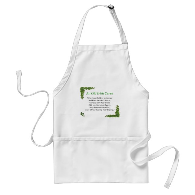 irish curse adult apron (Front)
