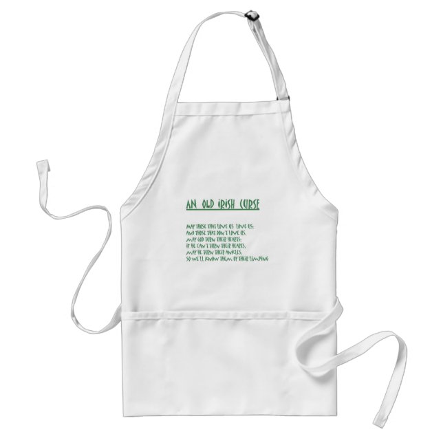 Irish Curse Adult Apron (Front)