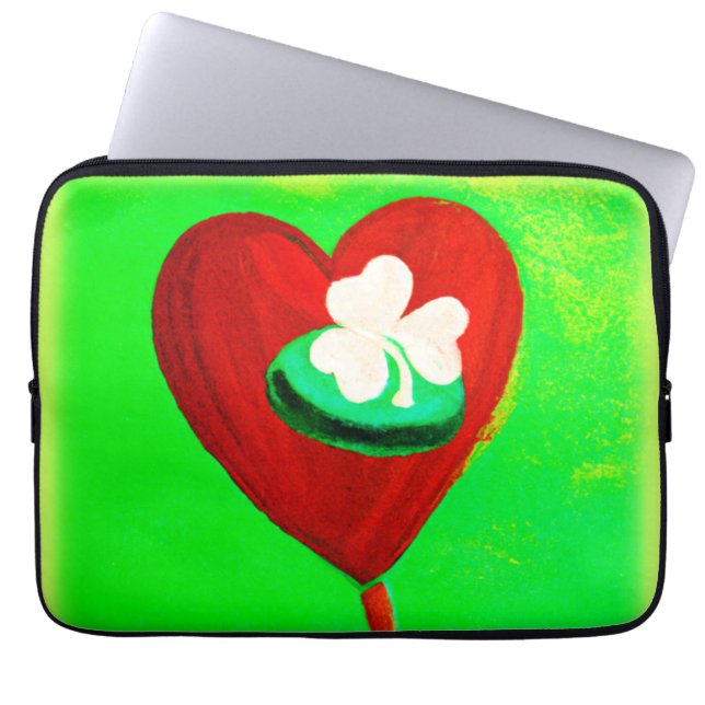 Irish Cute Painting Design. Buy Now Laptop Sleeve (Front)