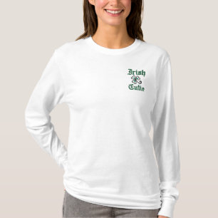Irish Cutie Embroidered Apparel Long Sleeve T-Shirt