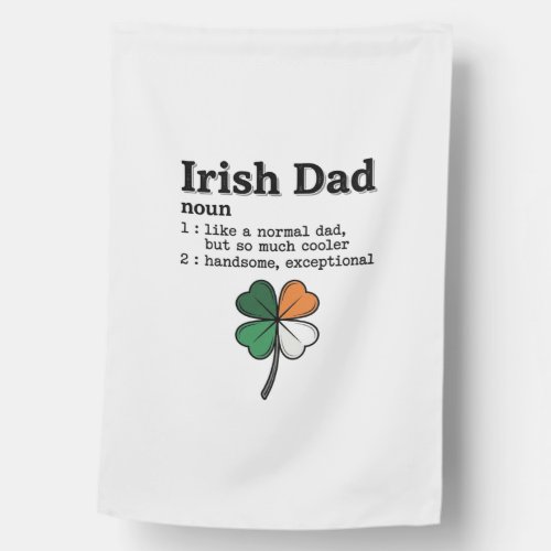 Irish Dad Funny Definition Clover Vintage Shirt House Flag