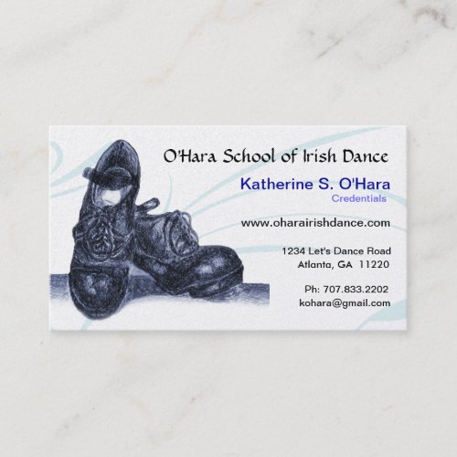 Irish Dance Business Card
