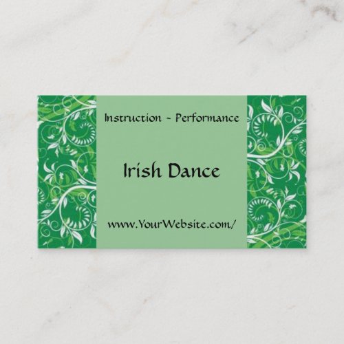 Irish Dance - business card template