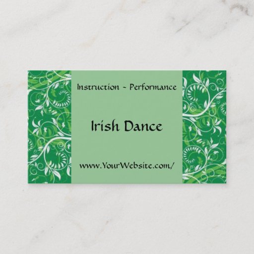 Customizable Irish Dance - business card template