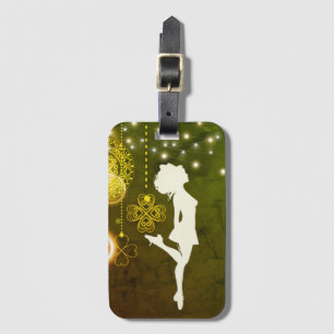 Irish Dance Celtic Clovers and Lights Luggage Tag