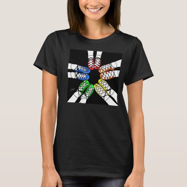 Irish Dance Colored Ghillies T-Shirt (Front)