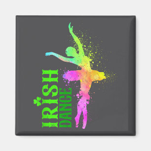 Irish Dance Colors Happy St Patrick's Day Dancer G Magnet