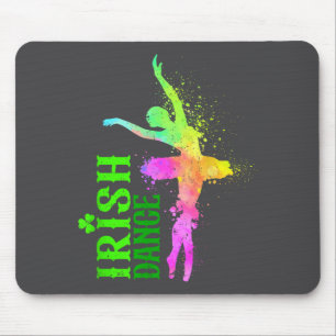 Irish Dance Colors Happy St Patrick's Day Dancer G Mouse Pad