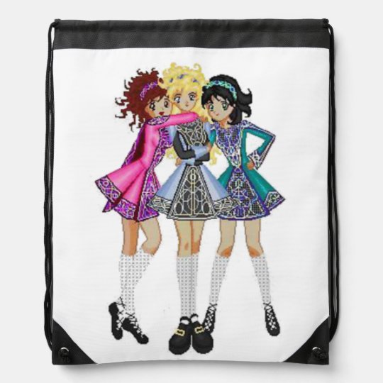 Irish Dance drawstring bag