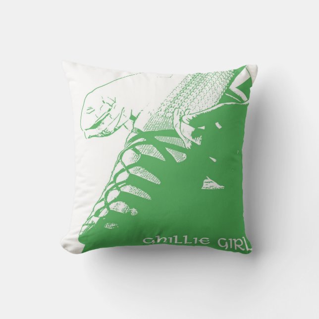 Irish Dance "Ghillie Girl" Throw Pillow - Green (Front)