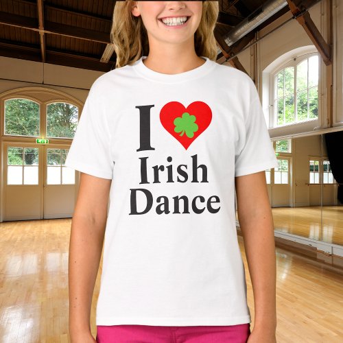 Irish Dance I Heart Irish Dance Funny Cute T_Shirt