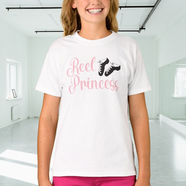 Irish Dance Light Pink Reel Princess Soft Shoes T-Shirt (Creator Uploaded)