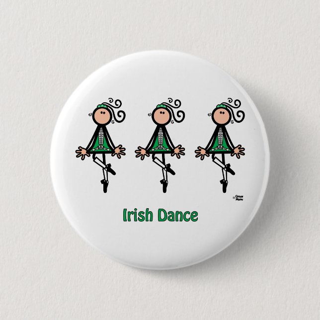 Irish Dance Pinback Button (Front)