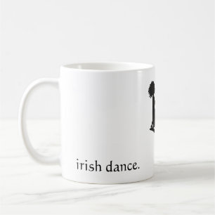 irish dance. - Silhouette Soft Shoe Irish Dancer Coffee Mug