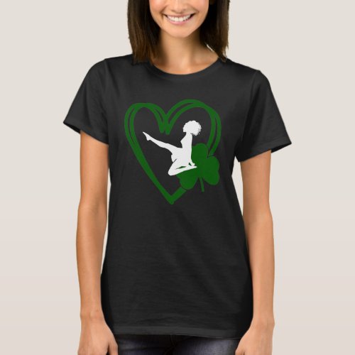 Irish Dancer and Green Heart Irish Dance T_Shirt