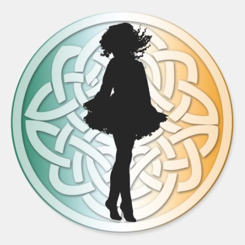 Irish Dancer Celtic Flag Sticker