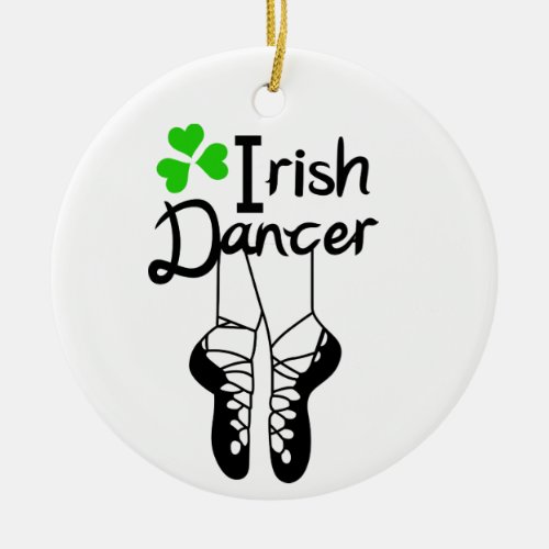 Irish Dancer Ceramic Ornament