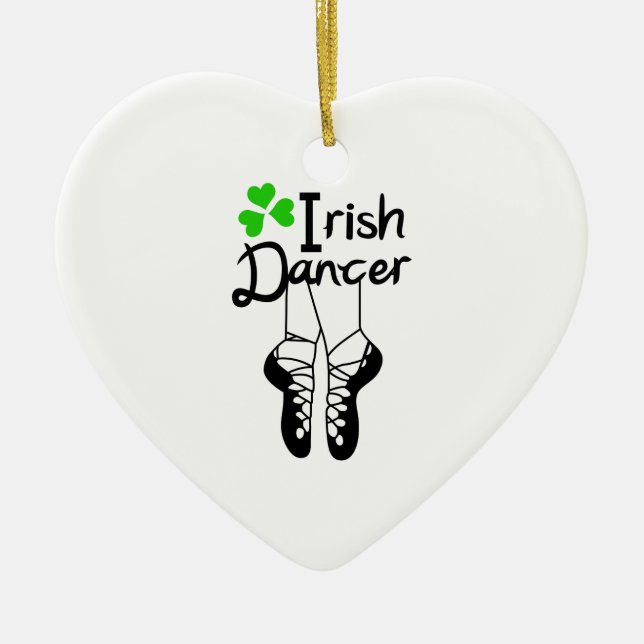 Irish Dancer Ceramic Ornament (Front)