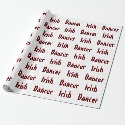 Irish Dancer Christmas Gift Wrapper Wrapping Paper