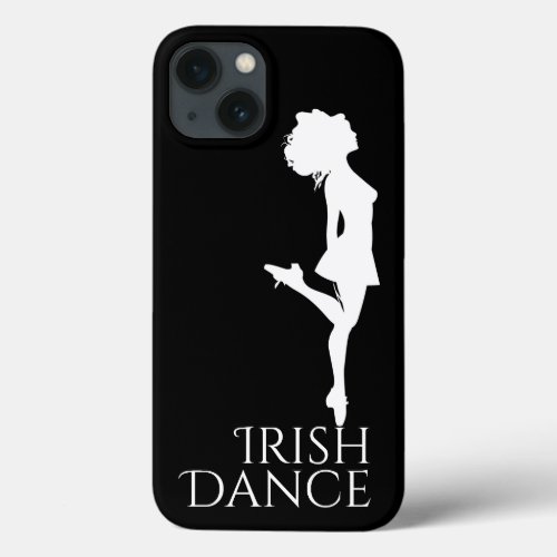 Irish Dancer Hard Shoe Black and White Dance iPhone 13 Case
