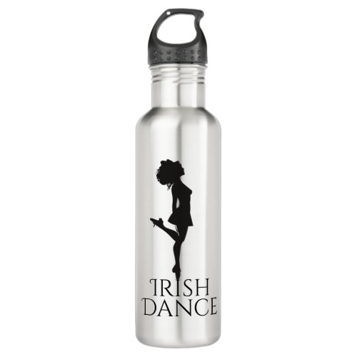 Irish Dancer Hard Shoe Black and White Dance Stainless Steel Water Bottle