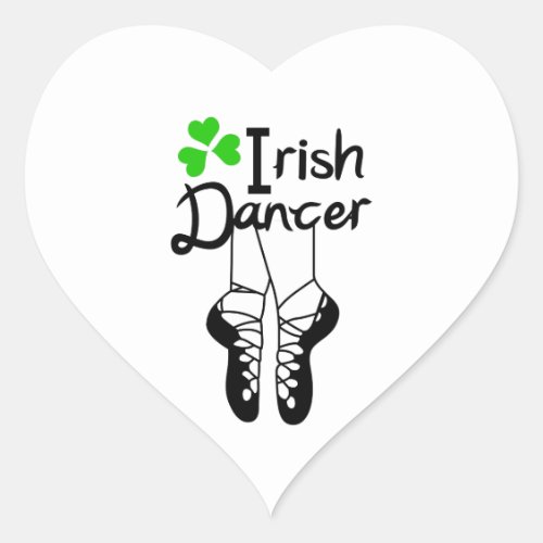 Irish Dancer Heart Sticker