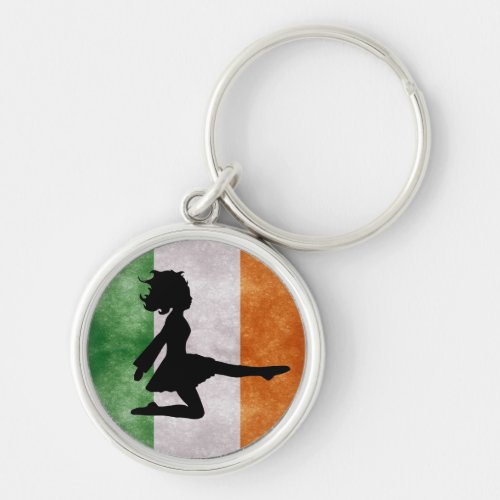 Irish Dancer Irish Flag Keychain