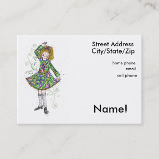 Irish Dancer Personal Calling Card