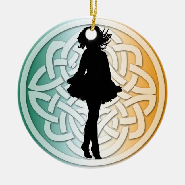 Irish Dancer Traditional Ornament (Front)