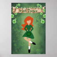 Irish Dancer with Red Hair | Irish Dance Poster