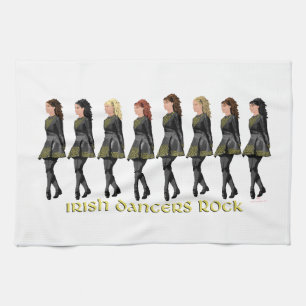 Irish Dancers Rock Kitchen Towel