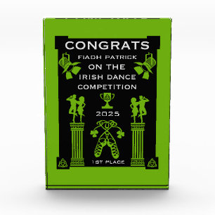 Irish Dancing Competition Acrylic Award