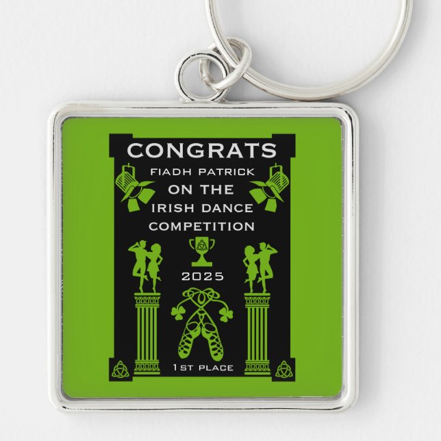 Irish Dancing Competition Keychain (Front)