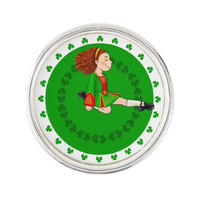 Irish Dancing Lapel Pin (Front)