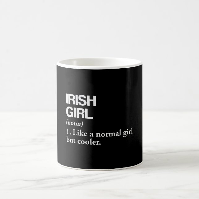 Irish Definition Ireland Flag Country Language Coffee Mug (Center)
