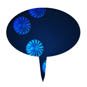 Irish Design Blue Crystal Cake Topper