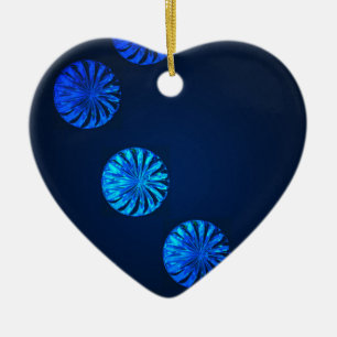 Irish Design Blue Crystal Ceramic Ornament