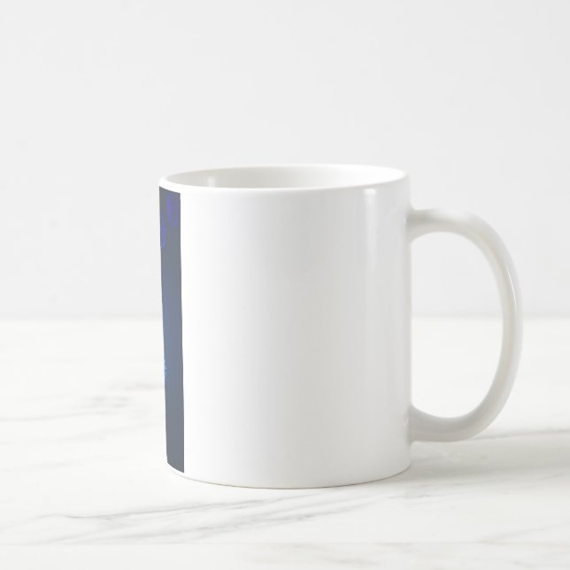 Irish Design Blue Crystal Coffee Mug (Right)