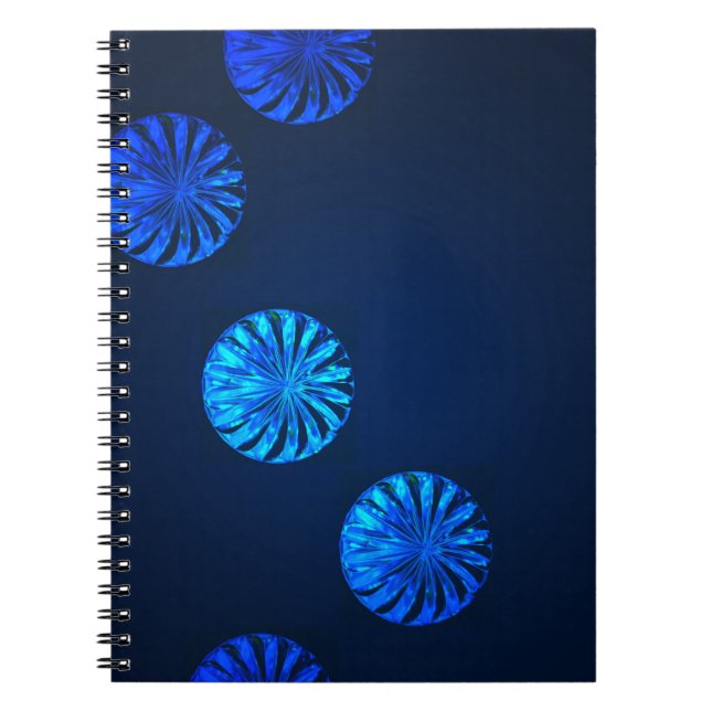 Irish Design Blue Crystal Notebook (Front)