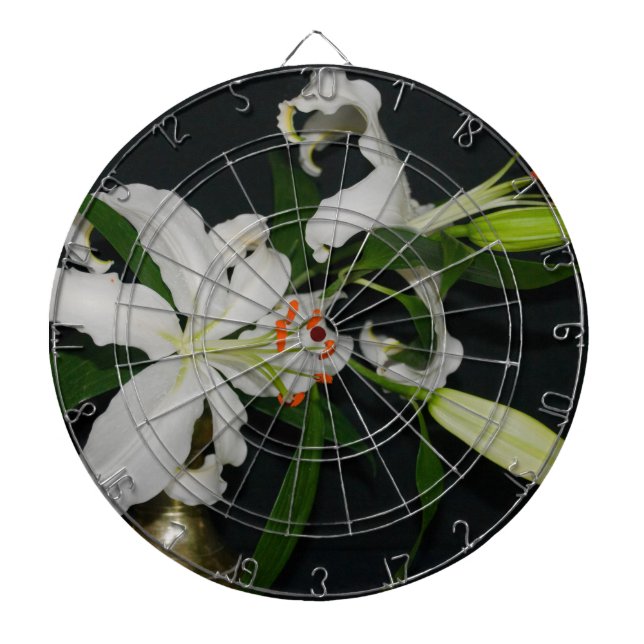 Irish Design-Brass and Flower Collection Dart Board (Front)