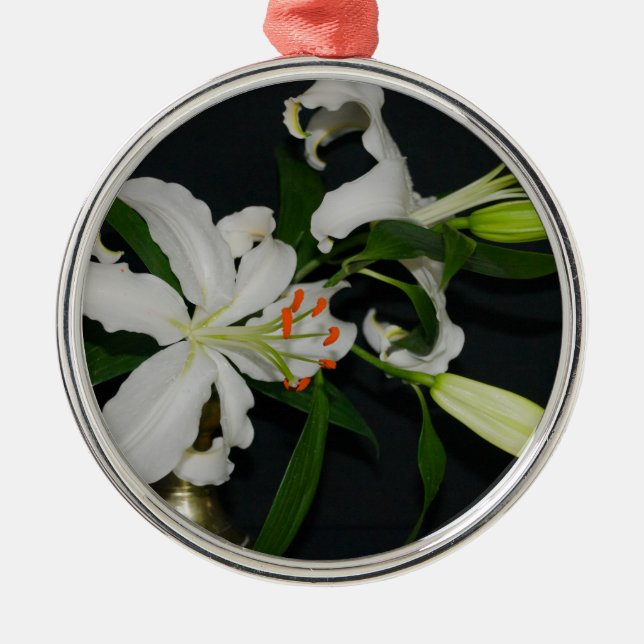 Irish Design-Brass and Flower Collection Metal Ornament (Front)