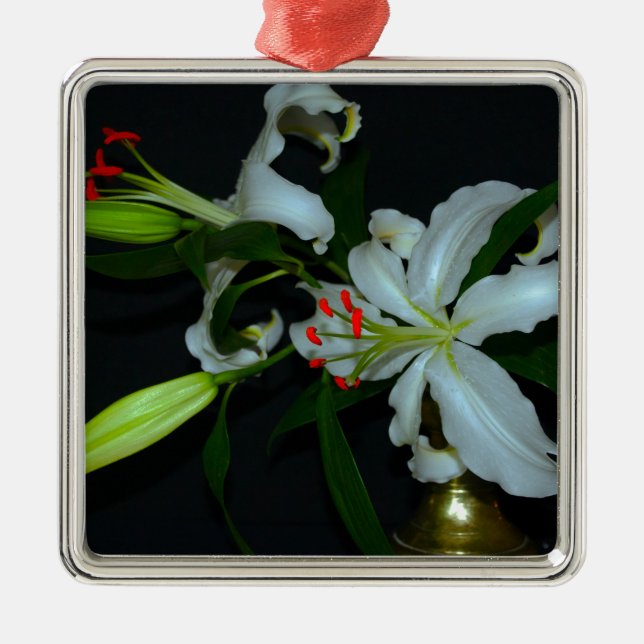 Irish Design-Brass and Flower Collection Metal Ornament (Front)