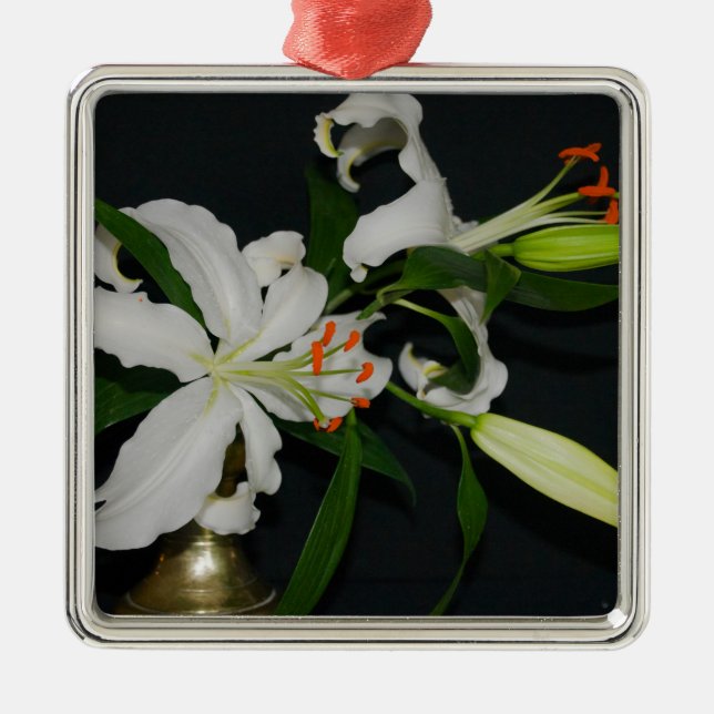 Irish Design-Brass and Flower Collection Metal Ornament (Front)
