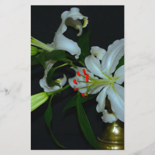 Irish Design-Brass and Flower Collection Stationery