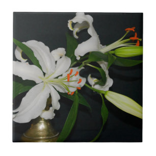 Irish Design-Brass and Flower Collection Tile