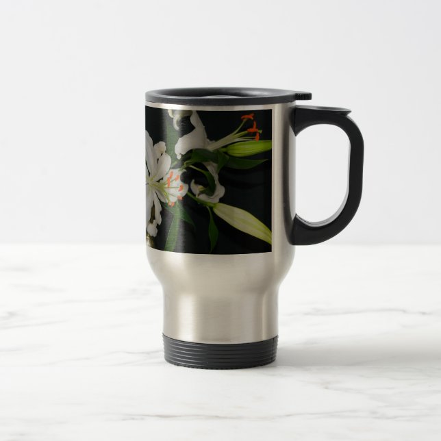 Irish Design-Brass and Flower Collection Travel Mug (Right)
